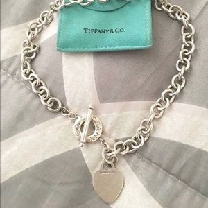 Authentic Tiffany & Co Heart Toggle Necklace